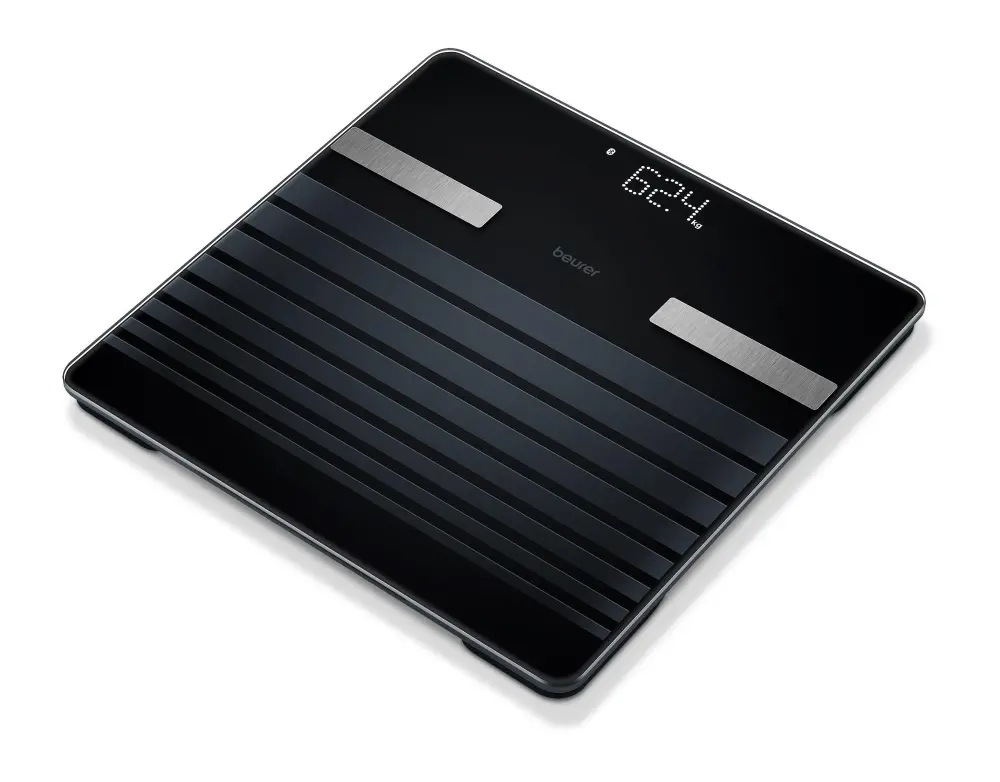 Везна, Beurer BF 451 BT SignatureLine, Weight, BMI, body fat, body water, skeletal muscle percentage; Magic LED display; Modern dot-matrix look; Bluetooth; 180 kg / 100 g