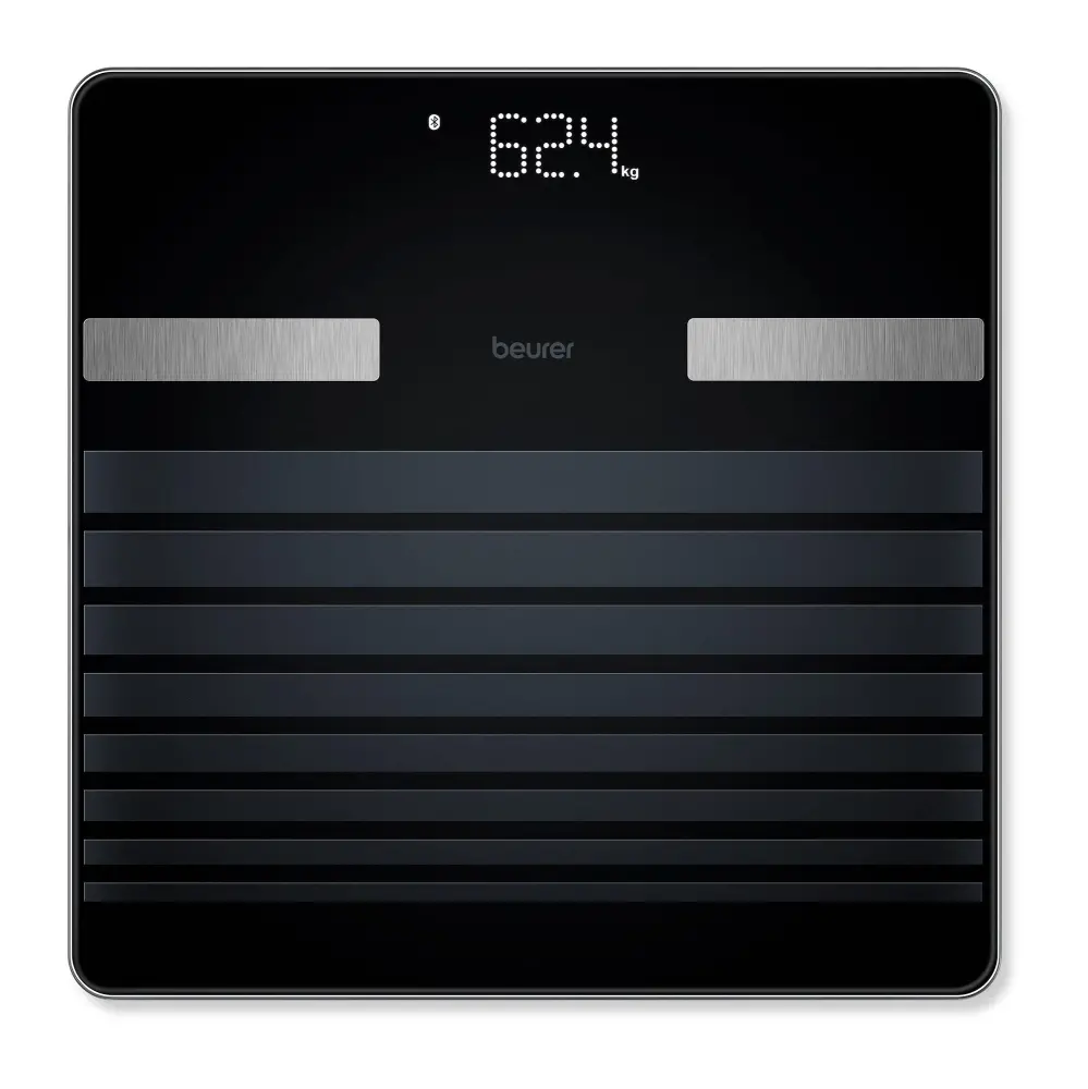 Везна, Beurer BF 451 BT SignatureLine, Weight, BMI, body fat, body water, skeletal muscle percentage; Magic LED display; Modern dot-matrix look; Bluetooth; 180 kg / 100 g - image 1