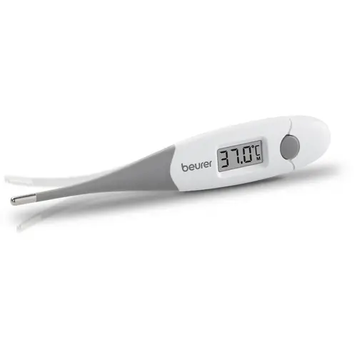 Термометър, Beurer FT 16/1 clinical thermometer, Contact-measurement technology, Display in °C, Result after just 10 sec, Protective cap; Waterproof, white - image 2