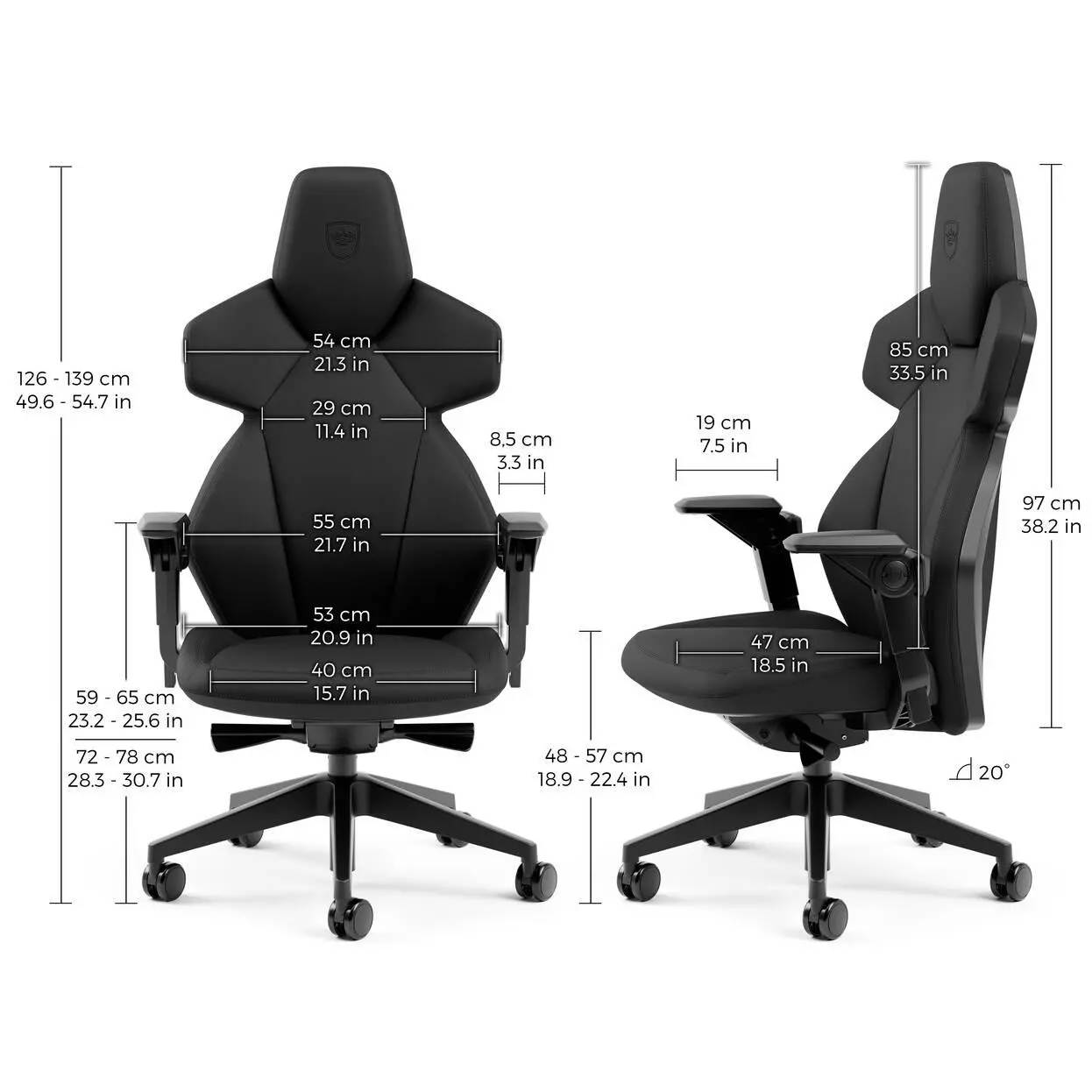 Gaming καρέκλα noblechairs DAWN - Black Edition - image 9