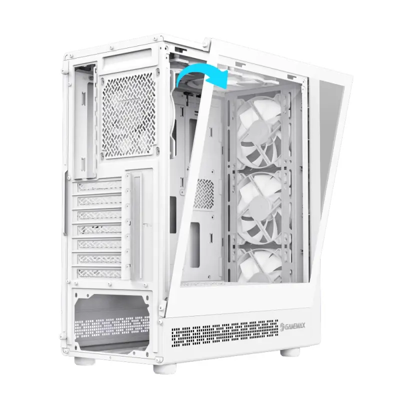 Gamemax carcasă Case ATX - Storm 2 AW - 6 x 120 mm Addressable RGB ventilatoare - image 2