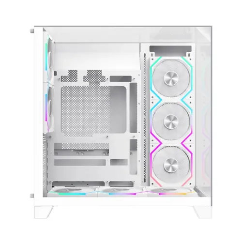 Gamemax кутия Case ATX - Infinity Pro White - 5 x 120 mm Addressable RGB fans - image 6