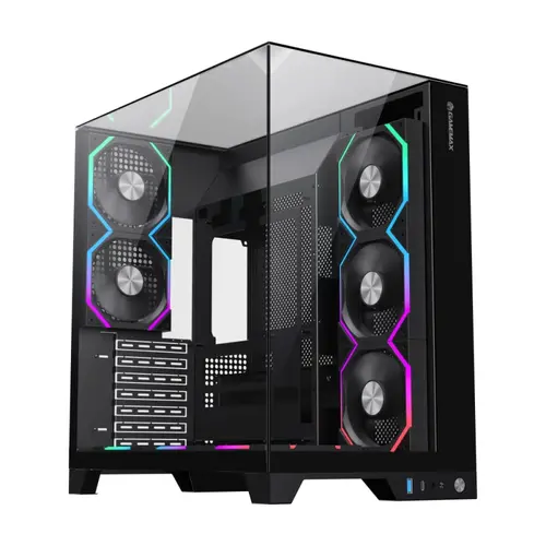 Gamemax кутия Case ATX - Infinity Pro Black - 5 x 120 mm Addressable RGB fans - image 1