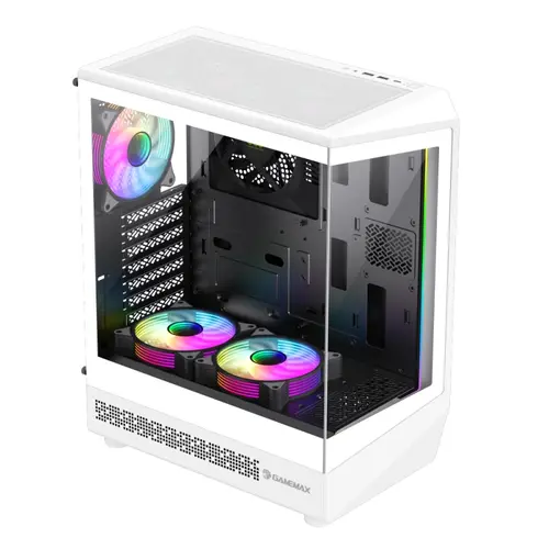 Gamemax κουτί υπολογιστή ATX - Vista COC AW - 5 x 120 mm ανεμιστήρες A-RGB, ανεμιστήρας COC στην πλάκα μητρικής - 2