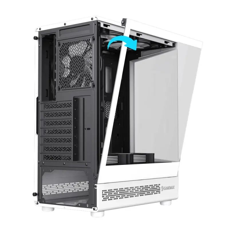 Gamemax кутия Case ATX - Vista COC AW - 5 x 120 mm A-RGB Fans, MB Plate COC Fan - image 6