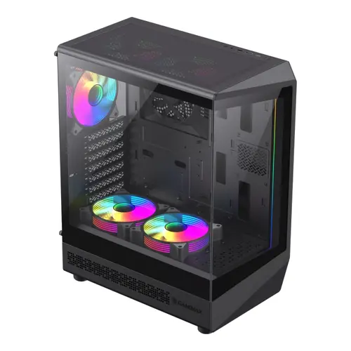 Gamemax carcasă Case ATX - Vista COC AB - 5 x 120 mm A-RGB ventilatoare, MB Plate COC ventilator - 2