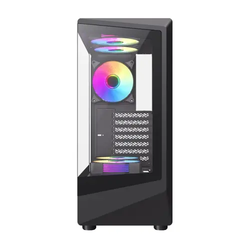 Gamemax carcasă Case ATX - Vista COC AB - 5 x 120 mm A-RGB ventilatoare, MB Plate COC ventilator - 3