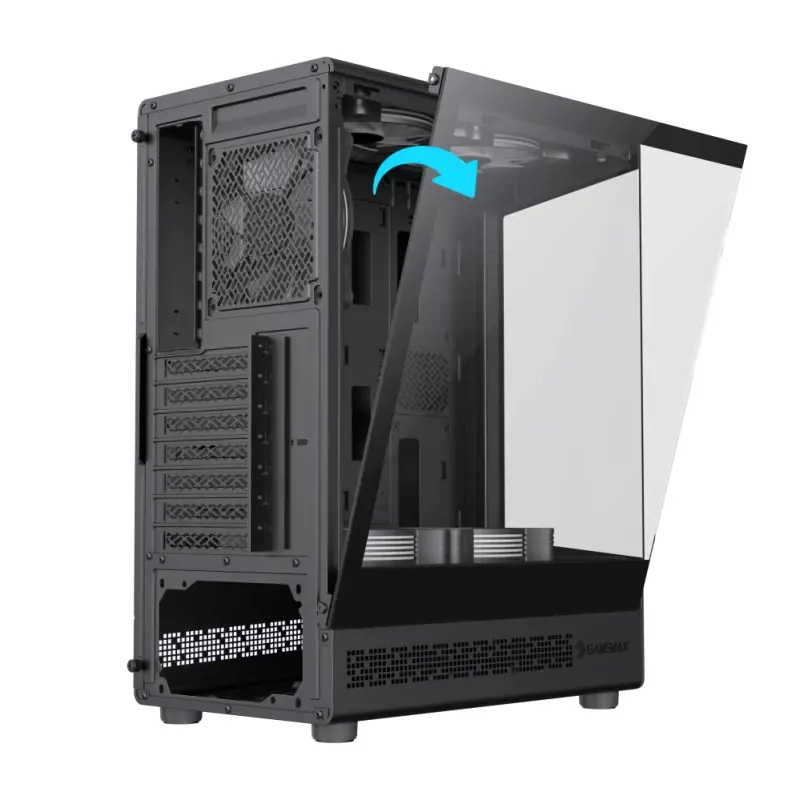 Gamemax кутия Case ATX - Vista COC AB - 5 x 120 mm A-RGB Fans, MB Plate COC Fan - image 7