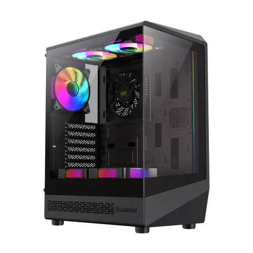 Gamemax кутия Case ATX - Vista COC AB - 5 x 120 mm A-RGB Fans, MB Plate COC Fan