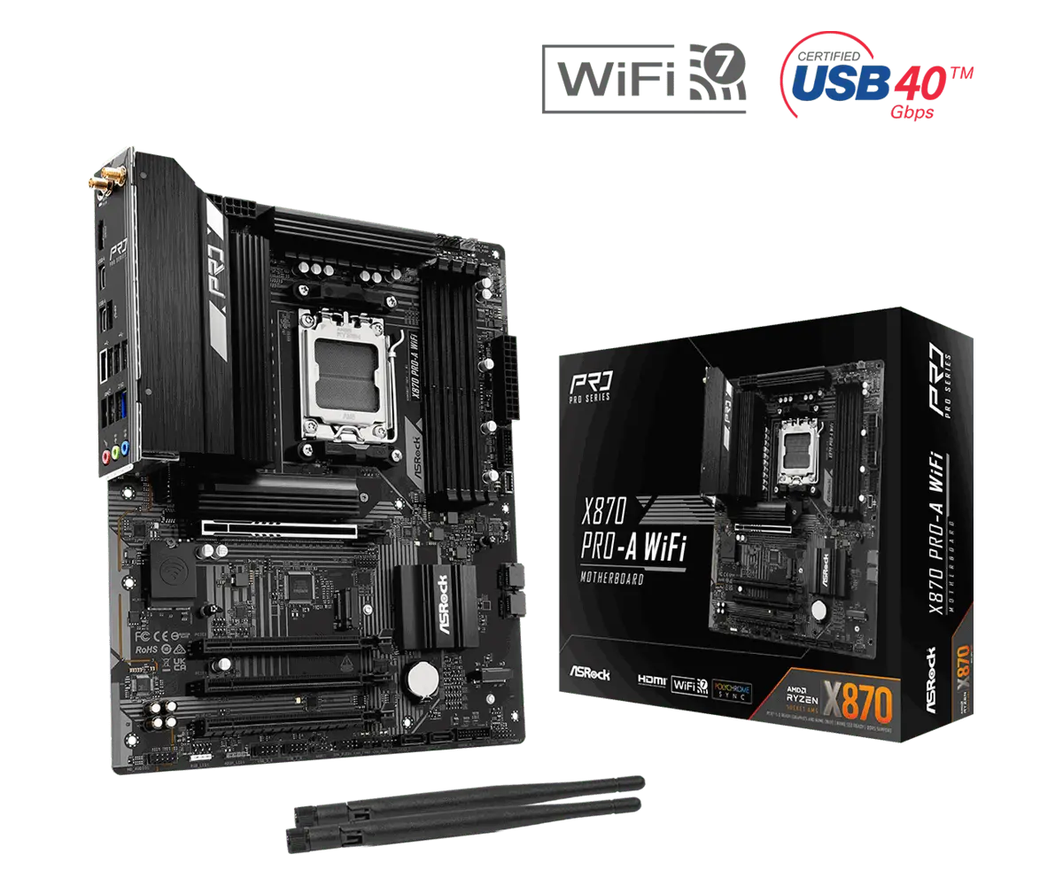 Дънна платка, ASROCK X870 PRO-A WIFI /AM5 - image 3