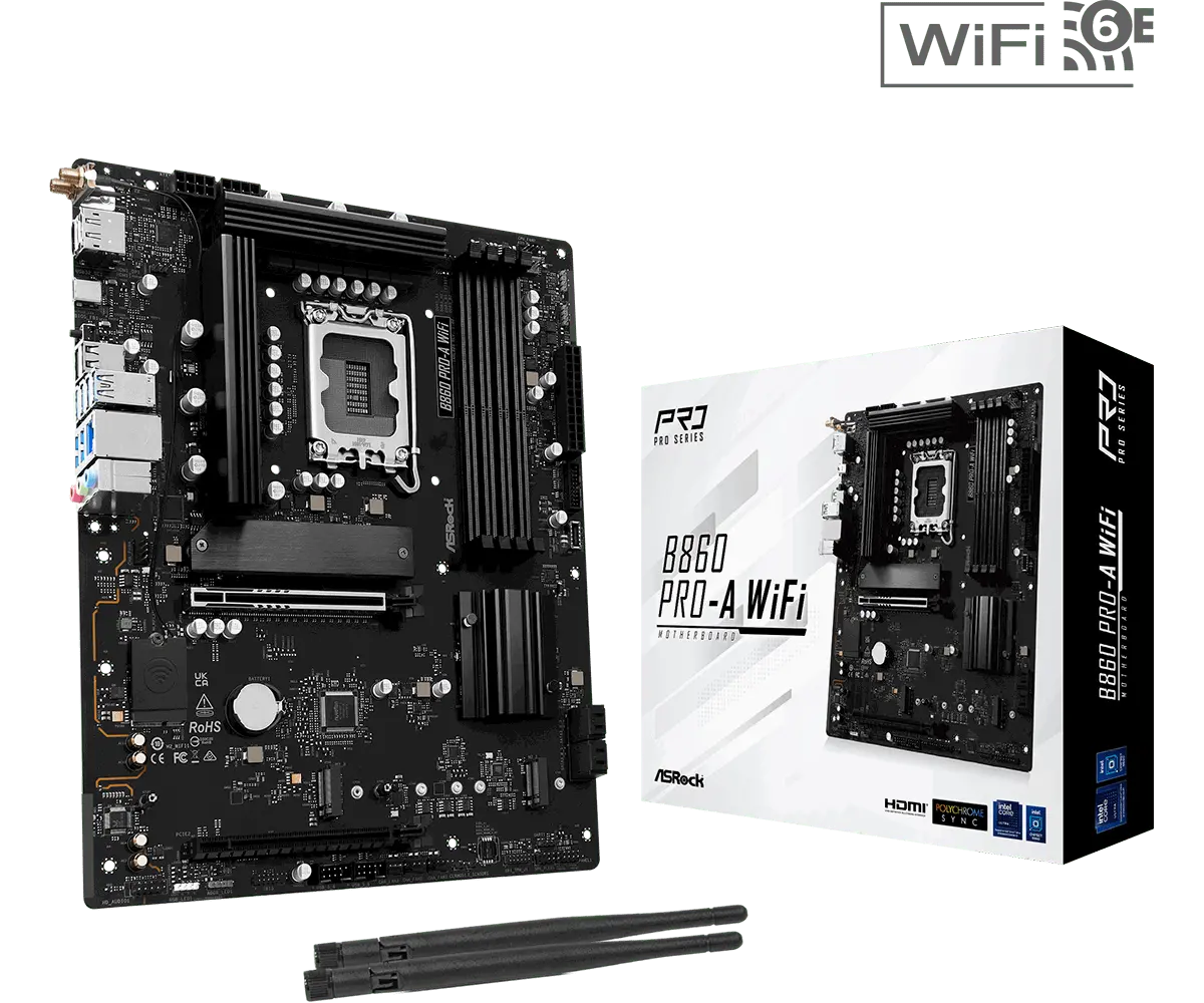 Дънна платка, ASROCK B860 PRO-A WIFI/LGA1851 - image 3