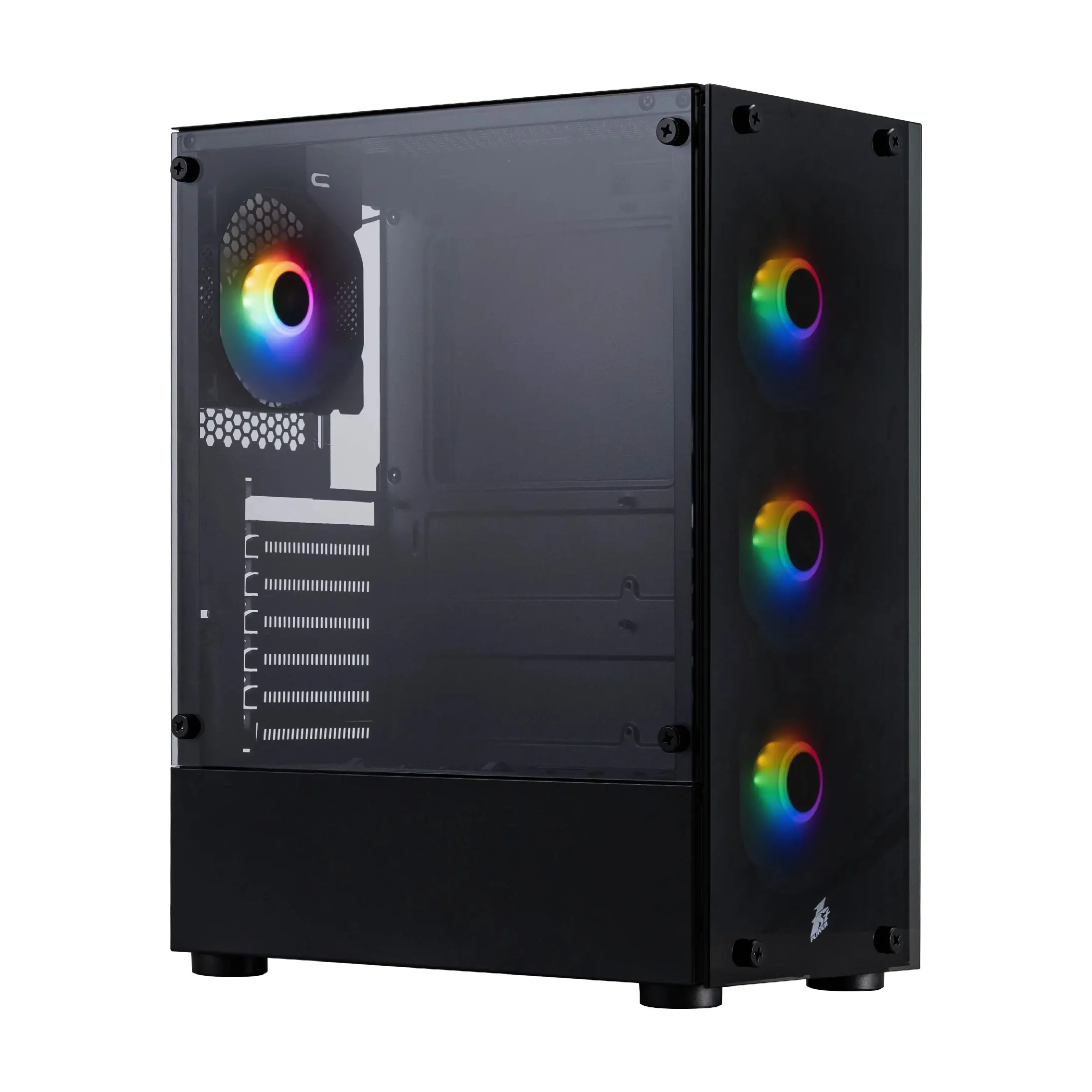 1stPlayer Κουτί Case ATX - Fire Dancing V2-A RGB v2 - περιλαμβάνονται 4 ανεμιστήρες
