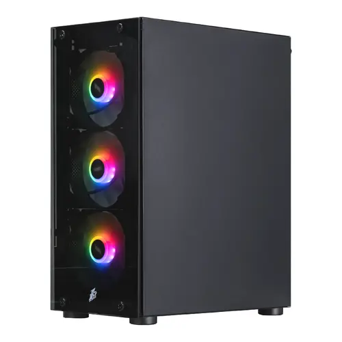 1stPlayer Carcasă Case ATX - Fire Dancing V2-A RGB v2 - 4 ventilatoare incluse - 2