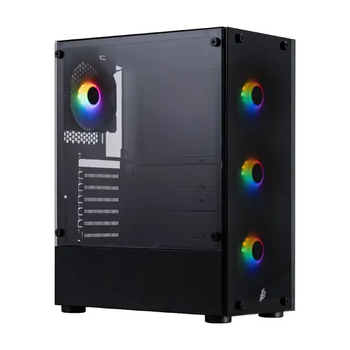 1stPlayer Κουτί Case ATX - Fire Dancing V2-A RGB v2 - περιλαμβάνονται 4 ανεμιστήρες - 1