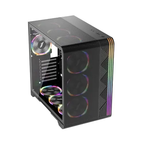 1stPlayer кутия Case ATX - VT7-BK - USB-C, Mesh, A-RGB - image 1