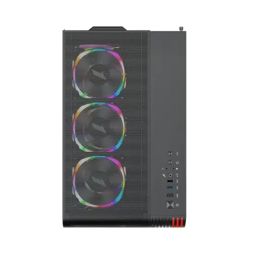1stPlayer кутия Case ATX - VT7-BK - USB-C, Mesh, A-RGB - image 4
