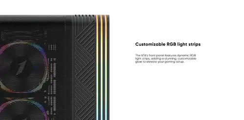 1stPlayer кутия Case mATX - VT6-BK - Mesh, A-RGB - image 10