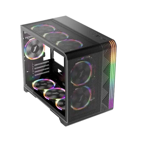 1stPlayer кутия Case mATX - VT6-BK - Mesh, A-RGB - image 1