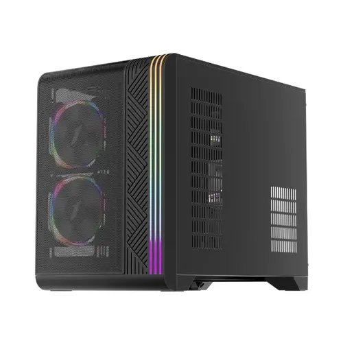1stPlayer кутия Case mATX - VT6-BK - Mesh, A-RGB - image 2