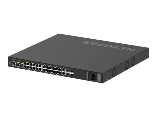 NETGEAR M4250-26G4XF-POE+ Managed Switch 26x Gigabit 24x PoE+ 4x SFP+ up to 480W Stackable