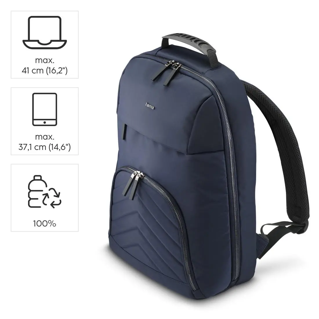 HAMA Раница за лаптоп "Premium Lightweight", до 41 см (16,2"), тъмносиня - image 13