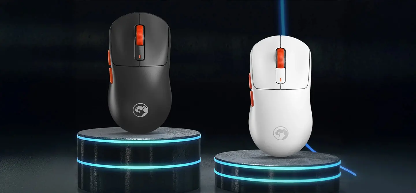Marvo безжична геймърска мишка Wireless Gaming Mouse Niro 60W G964W White - Bluetooth, 2.4G, 12000dpi - image 6