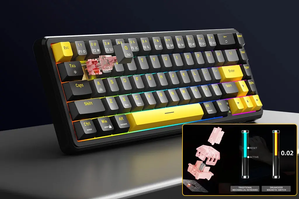 Marvo επαγγελματικό gaming μηχανικό πληκτρολόγιο Professional Gaming Mechanical Keyboard Magma M40 KG964 - 8K, Magnetic Switches [Tactile] - image 11