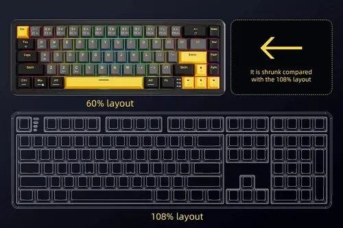 Marvo професионална геймърска механична клавиатура Professional Gaming Mechanical Keyboard Magma M40 KG964 - 8K, Magnetic Switches [Tactile] - image 12