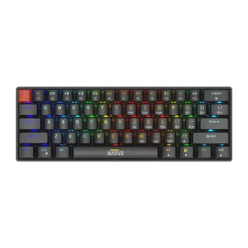 Marvo μηχανικό gaming πληκτρολόγιο Gaming Mechanical keyboard Saber 61 KG933G - 61 πλήκτρα, Red Switches [Linear] - 1