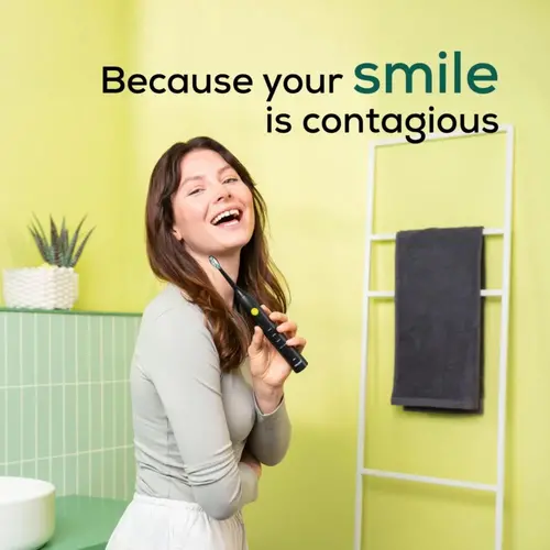 Електрическа четка за зъби, Beurer SC 30 Jet Black, Electric Sonic Toothbrush, up to 80,000 mov/min, 4 cleaning programs: Clean, White, Polish, Gum Care, Int. 2-min. timer, Incl. 2 toothbrush heads and USB-C charging cable, 15 days of battery life - image 2