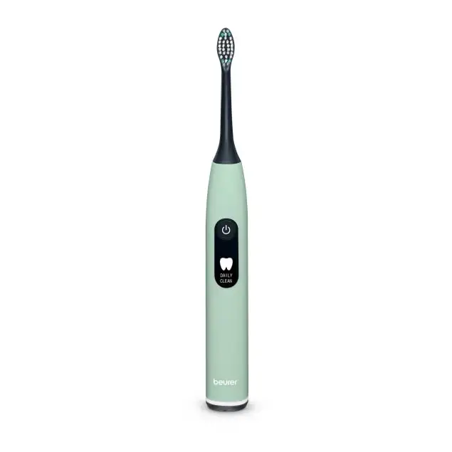 Електрическа четка за зъби, Beurer SC 50 peppermint Electric Sonic Toothbrush, up to 80,000 mov/min, 5 cleaning programs: Clean, Sensitive, Polish, Gum Care, Whiten, Pressure sensor , 2-min. timer, Incl. 2 toothbrush heads and magnetic charging plate, 22 days of battery life - image 1