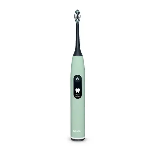 Електрическа четка за зъби, Beurer SC 50 peppermint Electric Sonic Toothbrush, up to 80,000 mov/min, 5 cleaning programs: Clean, Sensitive, Polish, Gum Care, Whiten, Pressure sensor , 2-min. timer, Incl. 2 toothbrush heads and magnetic charging plate, 22 days of battery life - image 1
