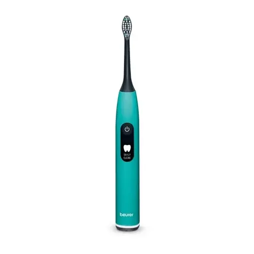 Електрическа четка за зъби, Beurer SC 50 ocean breeze Electric Sonic Toothbrush, up to 80,000 mov/min, 5 cleaning programs: Clean, Sensitive, Polish, Gum Care, Whiten, Pressure sensor , 2-min. timer, Incl. 2 toothbrush heads and magnetic charging plate, 22 days of battery life - image 1