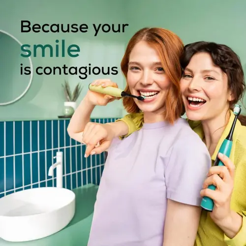 Електрическа четка за зъби, Beurer SC 50 ocean breeze Electric Sonic Toothbrush, up to 80,000 mov/min, 5 cleaning programs: Clean, Sensitive, Polish, Gum Care, Whiten, Pressure sensor , 2-min. timer, Incl. 2 toothbrush heads and magnetic charging plate, 22 days of battery life - image 7