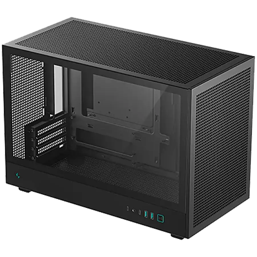 DeepCool CH260, Mini Tower, Mini-ITX/Micro-ATX, 2xUSB3.0, 1xType-C Gen 2, 1xAudio, Mesh Panel, Black, 2Y, R-CH260-BKNGM0-G-1