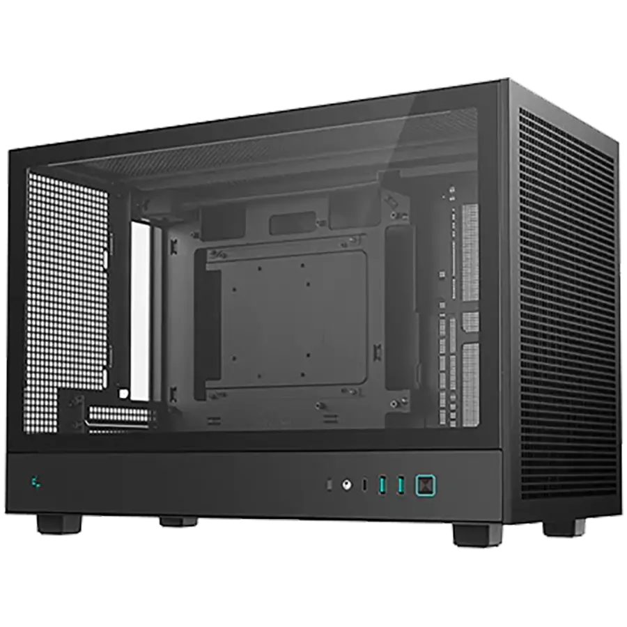 DeepCool CH260, Mini Tower, Mini-ITX/Micro-ATX, 2xUSB3.0, 1xType-C Gen 2, 1xAudio, Mesh Panel, Black, 2Y, R-CH260-BKNGM0-G-1 - image 1