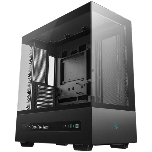 DeepCool CH690 DIGITAL, Mid Tower, Mini-ITX/Micro-ATX/ATX, 2xUSB3.0, 1xType-C, 1xAudio, Tempered Glass, Mesh Panels, Digital Display, GPU Support Arm, Black, 2Y, R-CH690-BKNNA0D-G-1