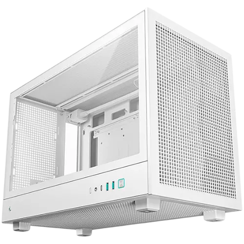 DeepCool CH260 WH, Mini Tower, Mini-ITX, 2xUSB3.0, 1xType-C Gen 2, 1xAudio, Mesh Panel, White, 2Y, R-CH260-WHNGM0-G-1 - image 1