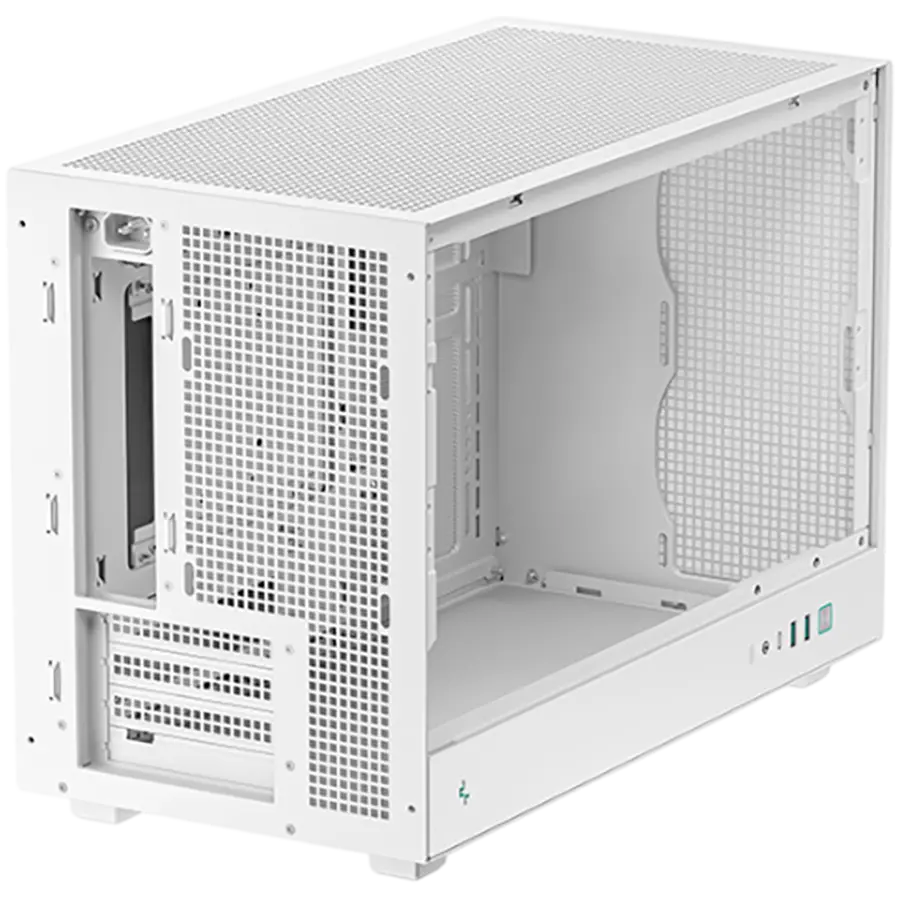 DeepCool CH260 WH, Mini Tower, Mini-ITX/Micro-ATX, 2xUSB3.0, 1xType-C Gen 2, 1xAudio, Mesh Panel, White, 2Y, R-CH260-WHNGM0-G-1 - image 3