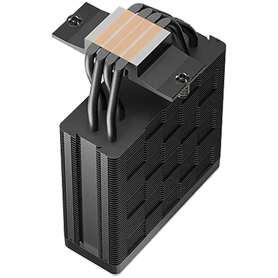 DeepCool AG400 BK ARGB V2, CPU Air Cooler, 1x120mm ARGB PWM Fan, ARGB Top Cover, TDP 220W, 4 Heatpipes, Black, LGA1851/1700/1200/115x, AMD AM5/AM4, 125x92x154 mm(LxWxH), 2Y, R-AG400-BKAMMN-GJD - image 2