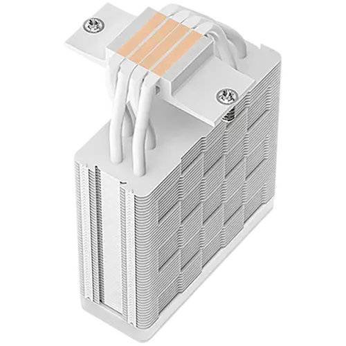 DeepCool AG400 WH ARGB V2, CPU Air Cooler, 1x120mm ARGB PWM Fan, ARGB Top Cover, TDP 220W, 4 Heatpipes, White, LGA1851/1700/1200/115x, AMD AM5/AM4, 125x92x154 mm(LxWxH), 2Y, R-AG400-WHAMMN-GJD - image 2