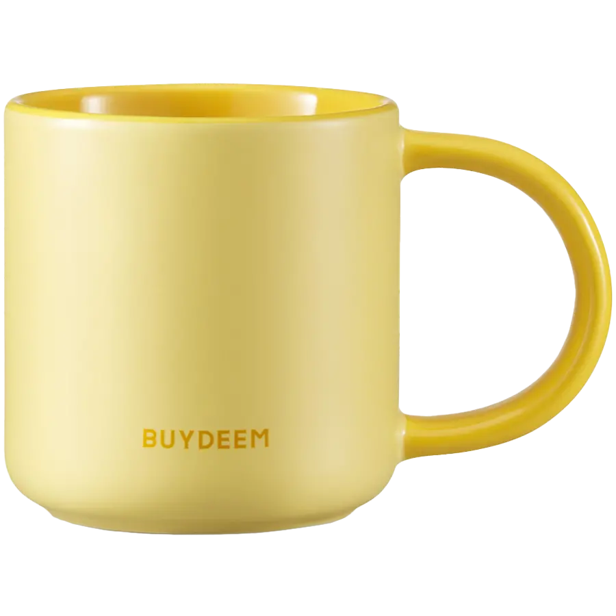 BUYDEEM Κεραμική κούπα 300 ml, μοντέλο CD1018, χρώμα Mellow Yellow