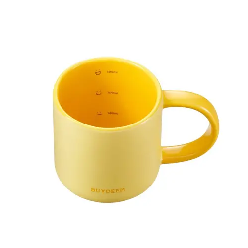 BUYDEEM Ceramic Mug 300 ml, model CD1018, color Mellow Yellow - image 1