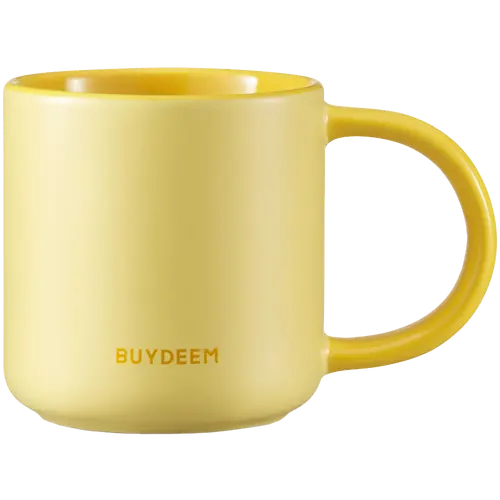 BUYDEEM Κεραμική κούπα 300 ml, μοντέλο CD1018, χρώμα Mellow Yellow - 1