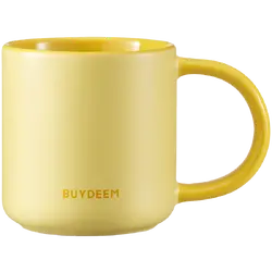 BUYDEEM Ceramic Mug 300 ml, model CD1018, color Mellow Yellow
