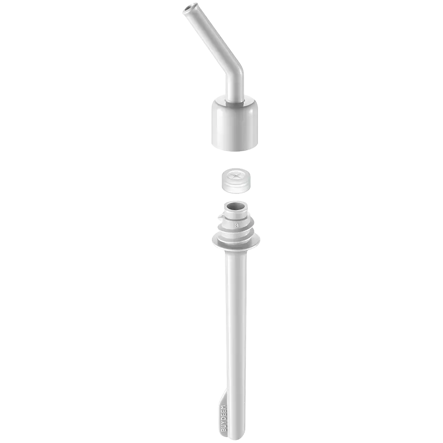 BUYDEEM Portable Glass Straw Bottle 500 ml, model CD1017, color Mellow Yellow - image 2