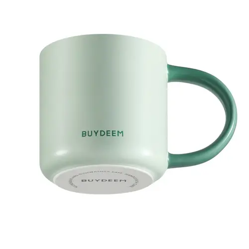 BUYDEEM Ceramic Mug 300 ml, model CD1018, color Cozy Greenish - image 1