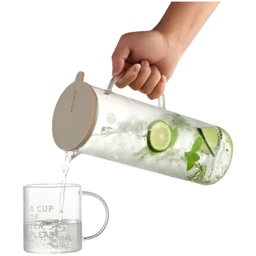BUYDEEM Carafă de sticlă pentru băuturi 1200 ml, model CD2003 - 4