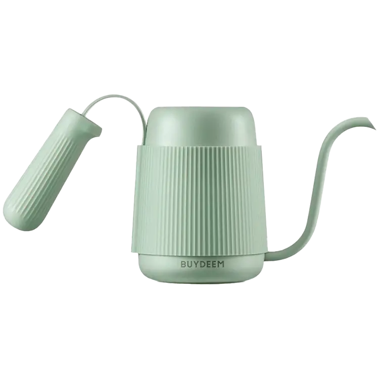 BUYDEEM Fierbător cu gât de lebădă pentru cafea pour over, model CD2006, culoare Cozy Greenish