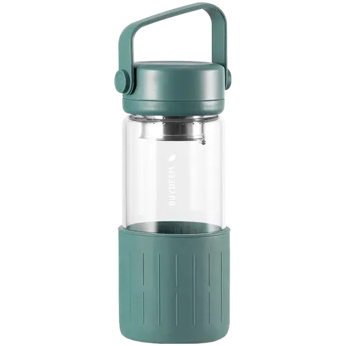 BUYDEEM Glass Tea Bottle, model DG42, color Cozy Greenish